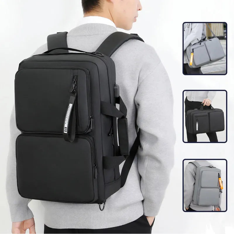 Multifunctional Backpack Large Capacity Business Laptop Bag Leisure Travel Commuter Schoolbag Portable Shoulder Bag - Bellarte Enchanté Multifunctional Backpack Large Capacity Business Laptop Bag Leisure Travel Commuter Schoolbag Portable Shoulder Bag