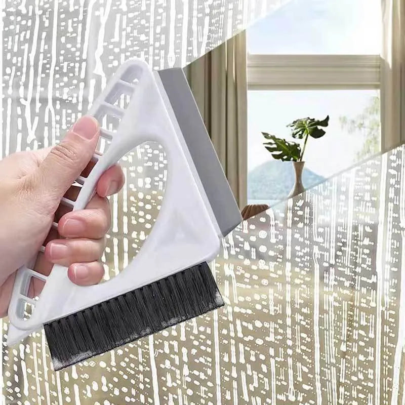 Multifunctional Cleaning Brush Glass Scraper Window Sill Gap Track - Bellarte Enchanté Multifunctional Cleaning Brush Glass Scraper Window Sill Gap Track
