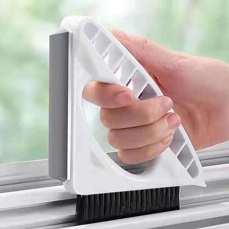 Multifunctional Cleaning Brush Glass Scraper Window Sill Gap Track - Bellarte Enchanté Multifunctional Cleaning Brush Glass Scraper Window Sill Gap Track