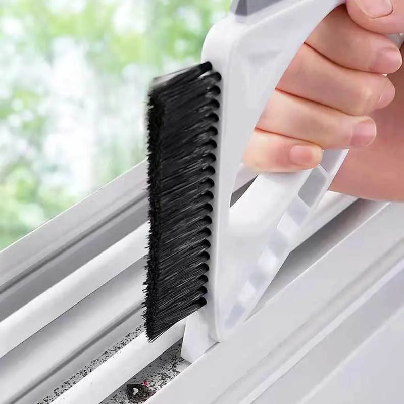 Multifunctional Cleaning Brush Glass Scraper Window Sill Gap Track - Bellarte Enchanté Multifunctional Cleaning Brush Glass Scraper Window Sill Gap Track