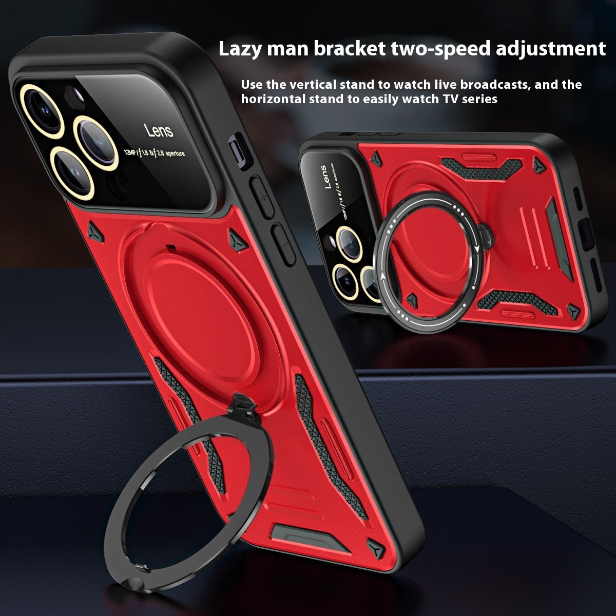 Multifunctional Large Window Magnetic Bracket Phone Case - Bellarte Enchanté Multifunctional Large Window Magnetic Bracket Phone Case