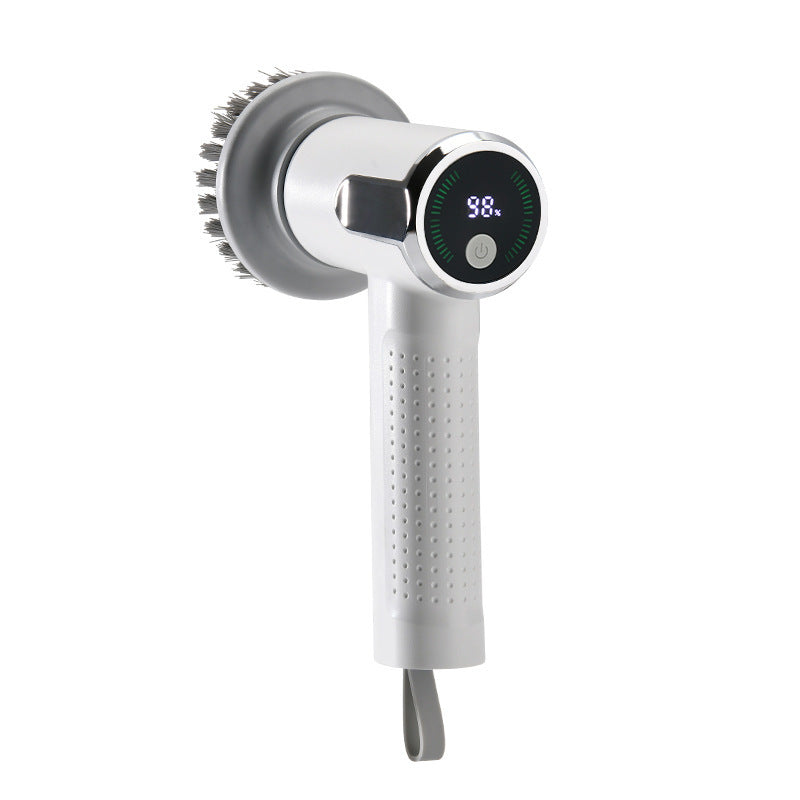 Multifunctional Smart Display Electric Cleaning Brush Wireless Kitchen Sink Cleaning Brush Waterproof Electric Pot Brush Cleaning Tool - Bellarte Enchanté Multifunctional Smart Display Electric Cleaning Brush Wireless Kitchen Sink Cleaning Brush Waterproof Electric Pot Brush Cleaning Tool