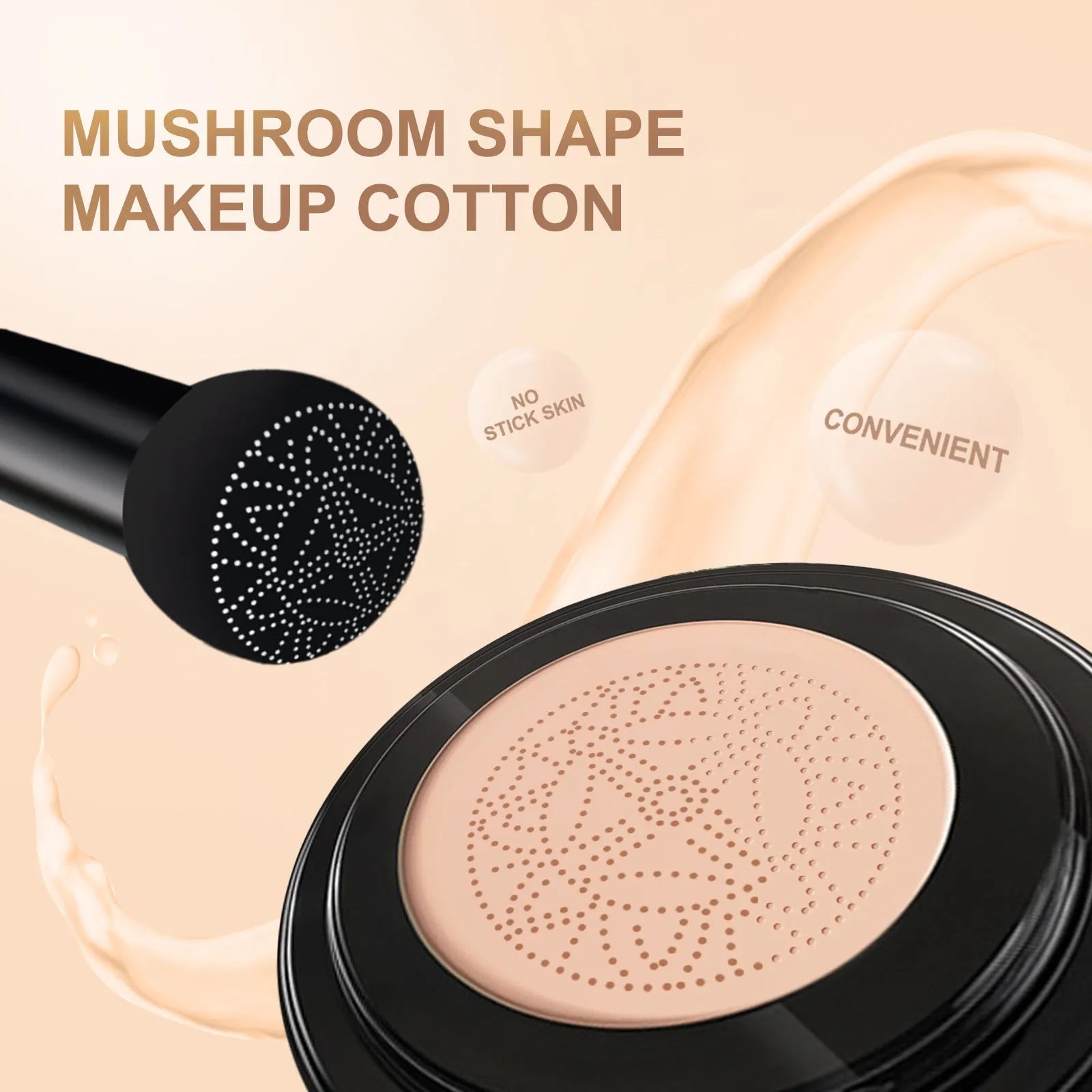 Mushroom-shaped Haircut Air Cushion Moisturizing Long-lasting Foundation - Bellarte Enchanté Mushroom-shaped Haircut Air Cushion Moisturizing Long-lasting Foundation