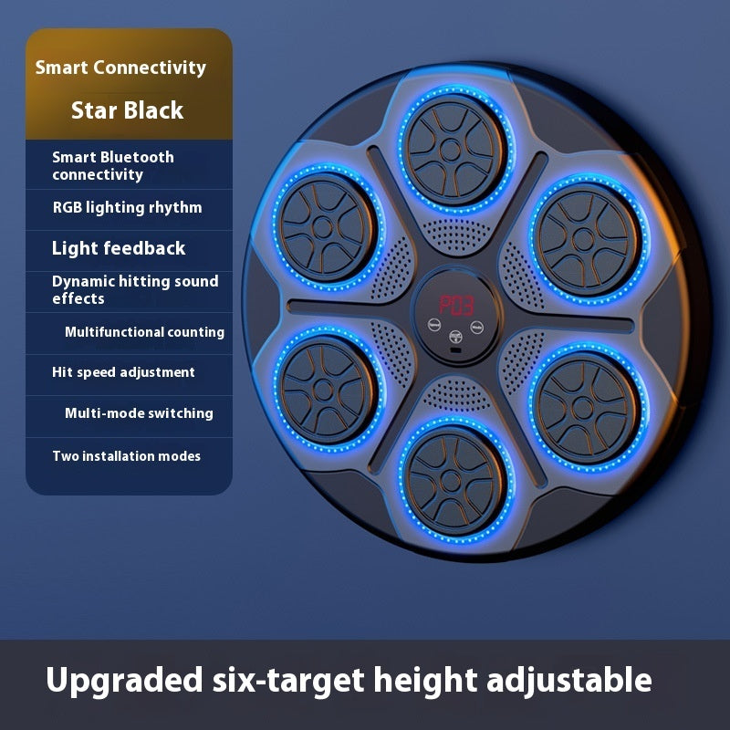 Music Boxing Machine Household With RGB Light Bluetooth-compatible Adults Mode Speed Adjustable For Indoor Kickboxing Karate Fitness Home - Bellarte Enchanté Music Boxing Machine Household With RGB Light Bluetooth-compatible Adults Mode Speed Adjustable For Indoor Kickboxing Karate Fitness Home
