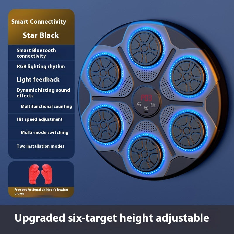 Music Boxing Machine Household With RGB Light Bluetooth-compatible Adults Mode Speed Adjustable For Indoor Kickboxing Karate Fitness Home - Bellarte Enchanté Music Boxing Machine Household With RGB Light Bluetooth-compatible Adults Mode Speed Adjustable For Indoor Kickboxing Karate Fitness Home
