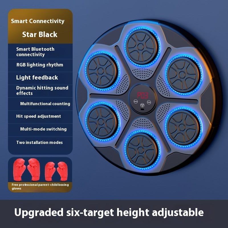 Music Boxing Machine Household With RGB Light Bluetooth-compatible Adults Mode Speed Adjustable For Indoor Kickboxing Karate Fitness Home - Bellarte Enchanté Music Boxing Machine Household With RGB Light Bluetooth-compatible Adults Mode Speed Adjustable For Indoor Kickboxing Karate Fitness Home