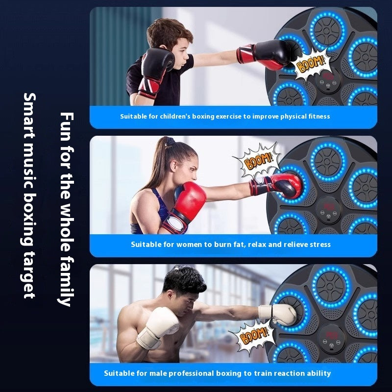 Music Boxing Machine Household With RGB Light Bluetooth-compatible Adults Mode Speed Adjustable For Indoor Kickboxing Karate Fitness Home - Bellarte Enchanté Music Boxing Machine Household With RGB Light Bluetooth-compatible Adults Mode Speed Adjustable For Indoor Kickboxing Karate Fitness Home