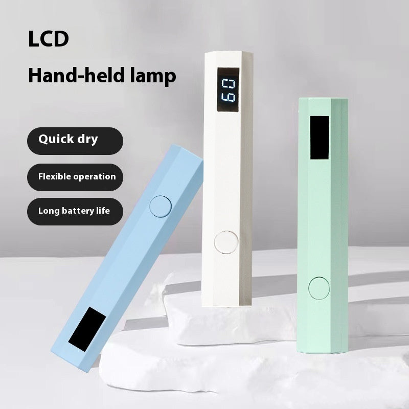 Nail Belt Display Screen Portable Home Power Storage Design Handheld Lamp Nail Tip Phototherapy Not Black Hand - Bellarte Enchanté Nail Belt Display Screen Portable Home Power Storage Design Handheld Lamp Nail Tip Phototherapy Not Black Hand