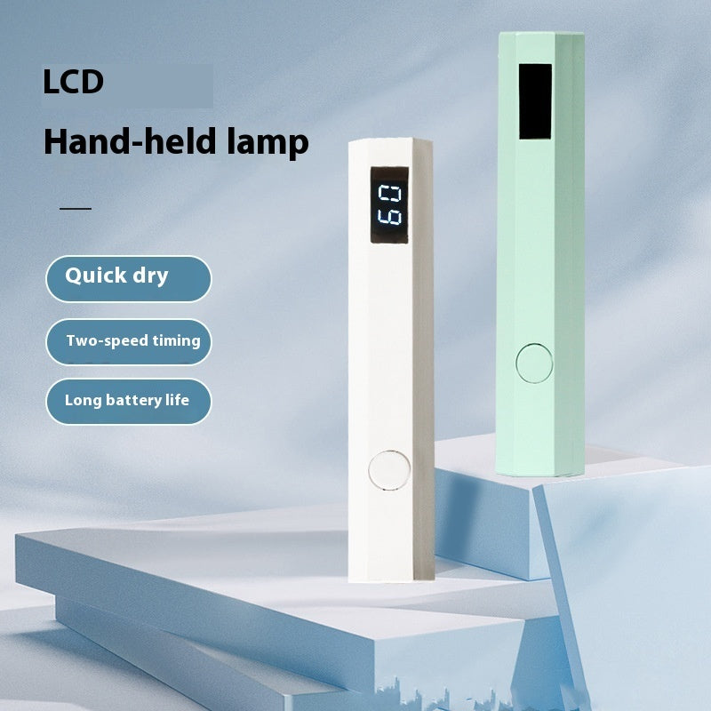 Nail Belt Display Screen Portable Home Power Storage Design Handheld Lamp Nail Tip Phototherapy Not Black Hand - Bellarte Enchanté Nail Belt Display Screen Portable Home Power Storage Design Handheld Lamp Nail Tip Phototherapy Not Black Hand