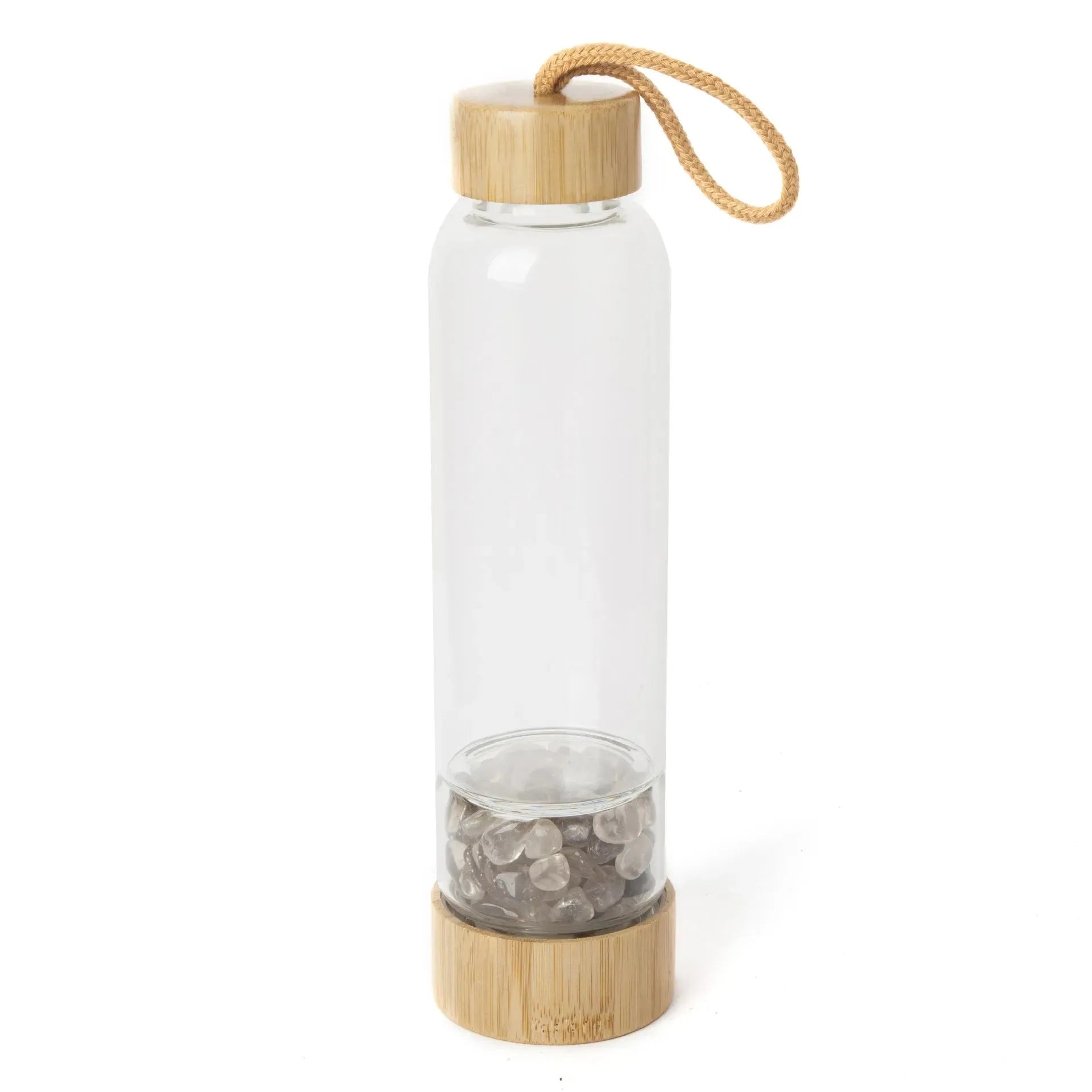 Natural crystal gravel water bottle - Bellarte Enchanté Natural crystal gravel water bottle
