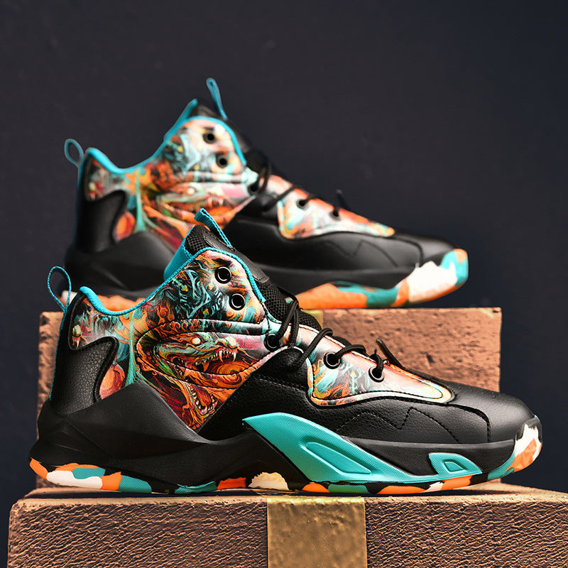 New All-match Men's Mid-top Casual Sports Basketball Shoes - Bellarte Enchanté New All-match Men's Mid-top Casual Sports Basketball Shoes