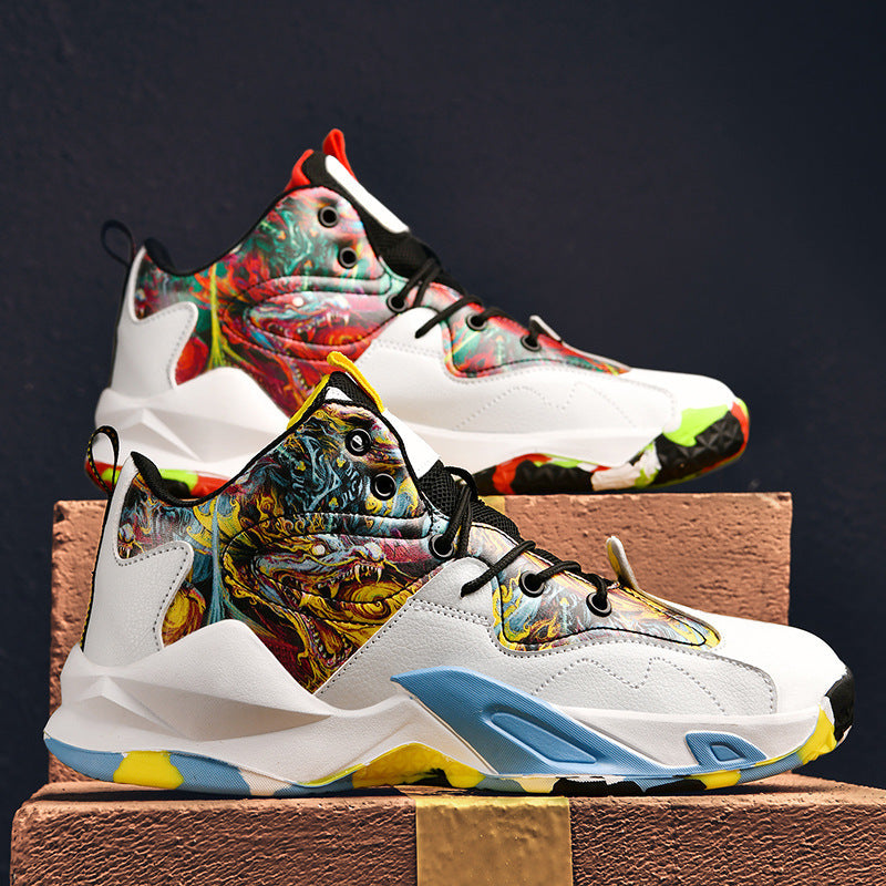 New All-match Men's Mid-top Casual Sports Basketball Shoes - Bellarte Enchanté New All-match Men's Mid-top Casual Sports Basketball Shoes