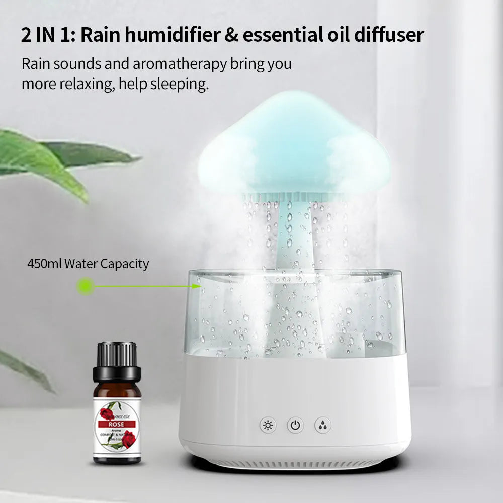 New Arrival Rain Cloud Humidifier Rain Drip Aromatherapy Essential Oil - Bellarte Enchanté New Arrival Rain Cloud Humidifier Rain Drip Aromatherapy Essential Oil