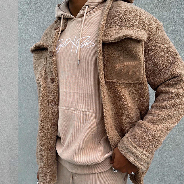 New Arrivals Jackets Men Winter Fashion Solid Fleece Coats - Bellarte Enchanté New Arrivals Jackets Men Winter Fashion Solid Fleece Coats