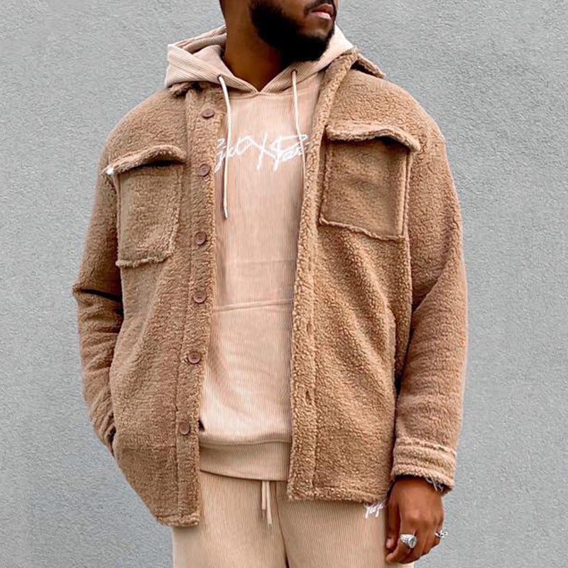 New Arrivals Jackets Men Winter Fashion Solid Fleece Coats - Bellarte Enchanté New Arrivals Jackets Men Winter Fashion Solid Fleece Coats