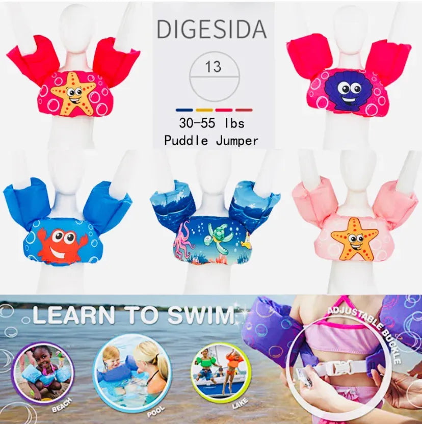 New Baby Swim Rings Puddle Jumper Baby Life Vest Child Life Jacket 2-6 Years Old Boy Girl Children Vest Form Polyester - Bellarte Enchanté New Baby Swim Rings Puddle Jumper Baby Life Vest Child Life Jacket 2-6 Years Old Boy Girl Children Vest Form Polyester
