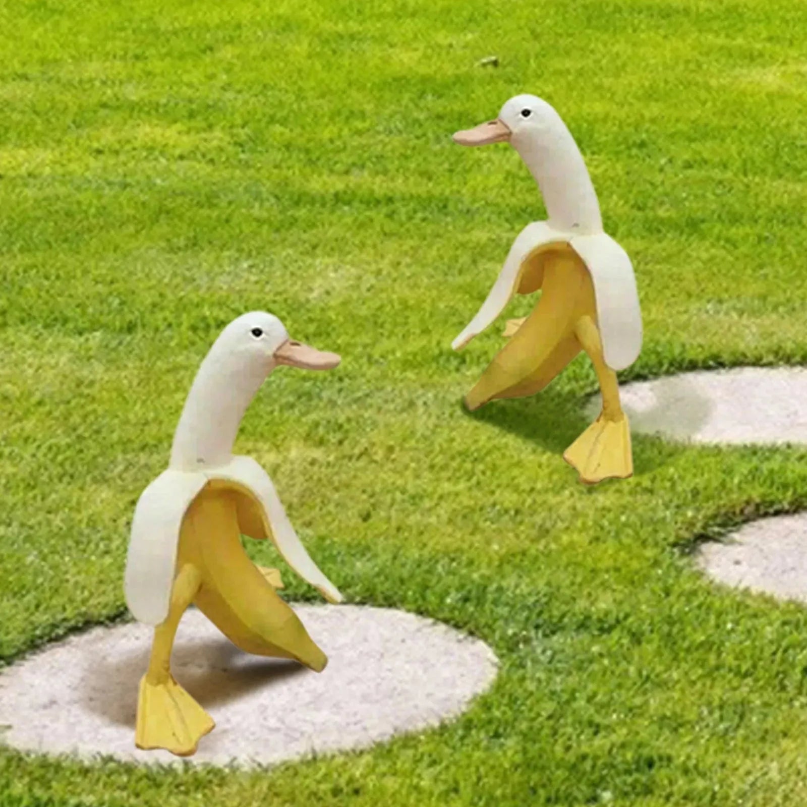 New Banana Duck Decor Creative Art Ornament Creative Furnishing Articles Interesting Jardin Garden Decoration Statue - Bellarte Enchanté New Banana Duck Decor Creative Art Ornament Creative Furnishing Articles Interesting Jardin Garden Decoration Statue
