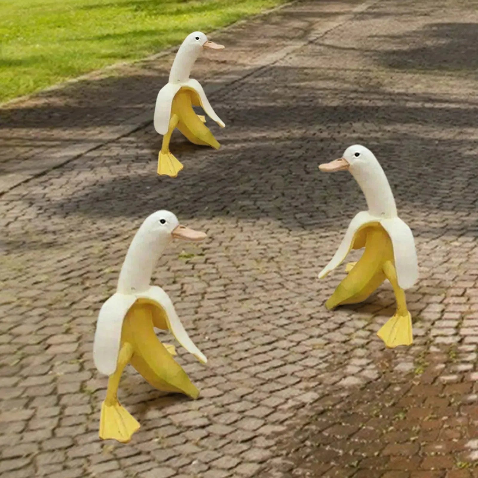 New Banana Duck Decor Creative Art Ornament Creative Furnishing Articles Interesting Jardin Garden Decoration Statue - Bellarte Enchanté New Banana Duck Decor Creative Art Ornament Creative Furnishing Articles Interesting Jardin Garden Decoration Statue