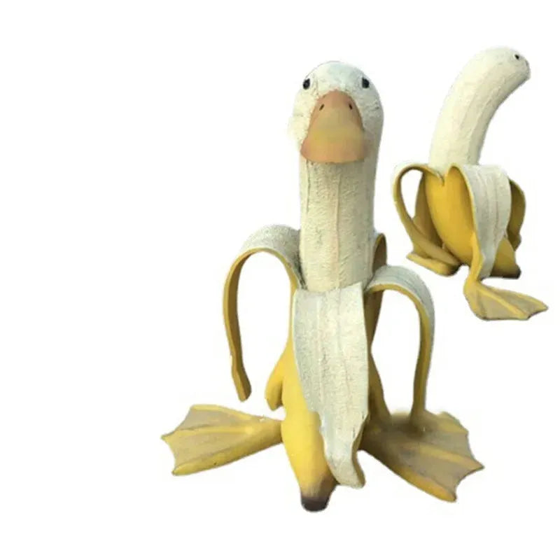 New Banana Duck Decor Creative Art Ornament Creative Furnishing Articles Interesting Jardin Garden Decoration Statue - Bellarte Enchanté New Banana Duck Decor Creative Art Ornament Creative Furnishing Articles Interesting Jardin Garden Decoration Statue