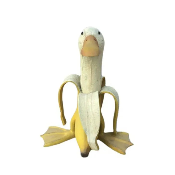 New Banana Duck Decor Creative Art Ornament Creative Furnishing Articles Interesting Jardin Garden Decoration Statue - Bellarte Enchanté New Banana Duck Decor Creative Art Ornament Creative Furnishing Articles Interesting Jardin Garden Decoration Statue
