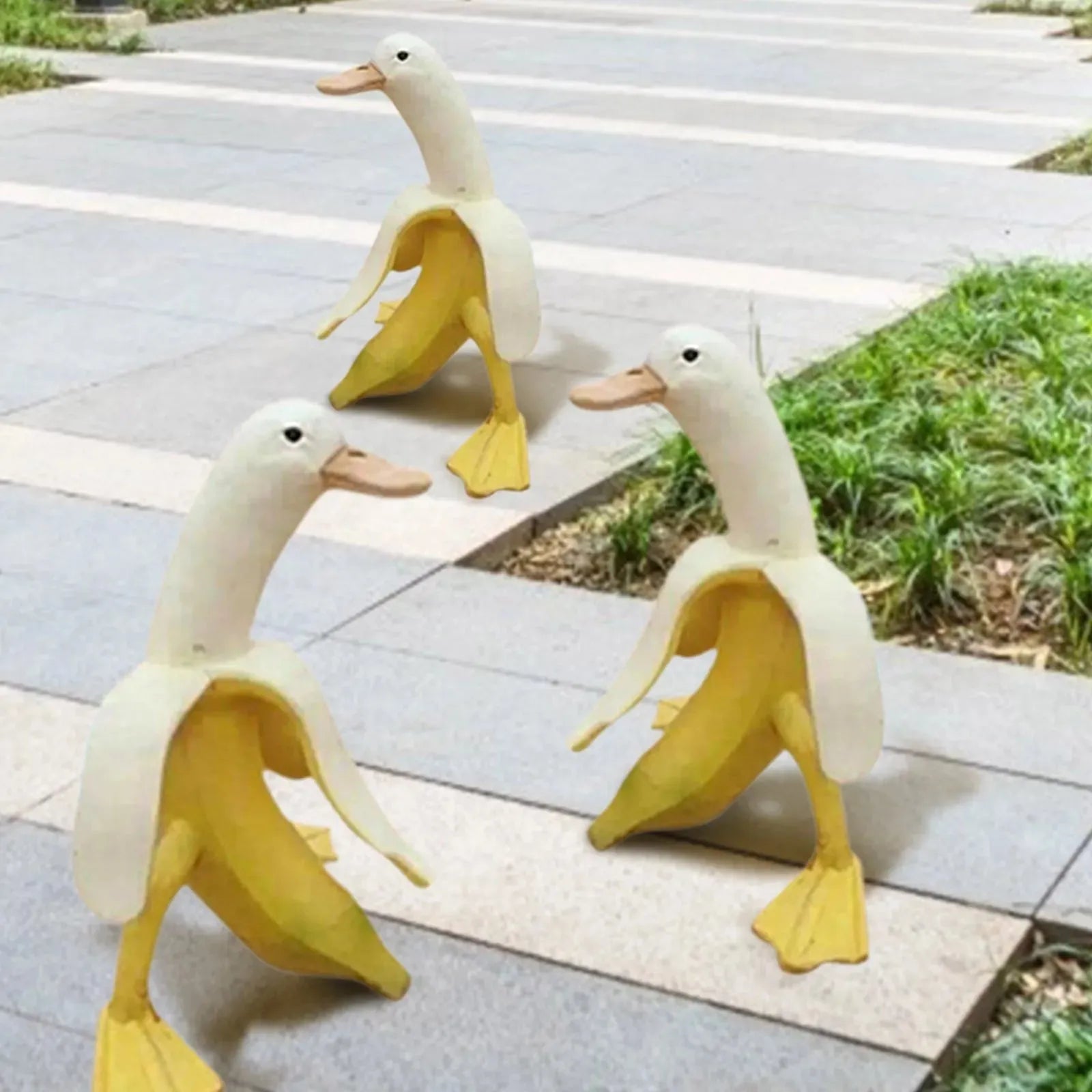 New Banana Duck Decor Creative Art Ornament Creative Furnishing Articles Interesting Jardin Garden Decoration Statue - Bellarte Enchanté New Banana Duck Decor Creative Art Ornament Creative Furnishing Articles Interesting Jardin Garden Decoration Statue