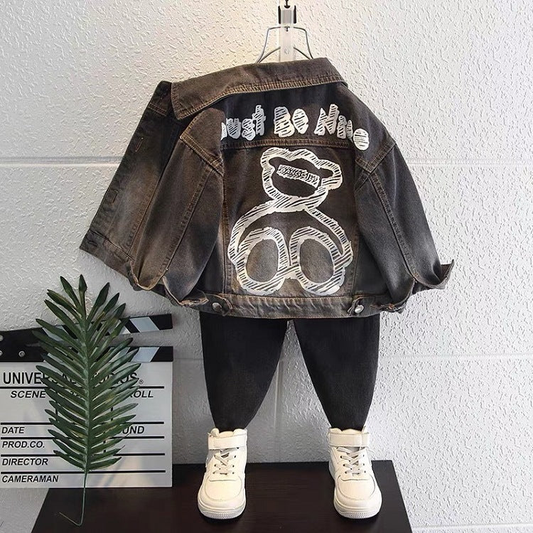 New Boy's Autumn Denim Jacket Western Style Top - Bellarte Enchanté New Boy's Autumn Denim Jacket Western Style Top