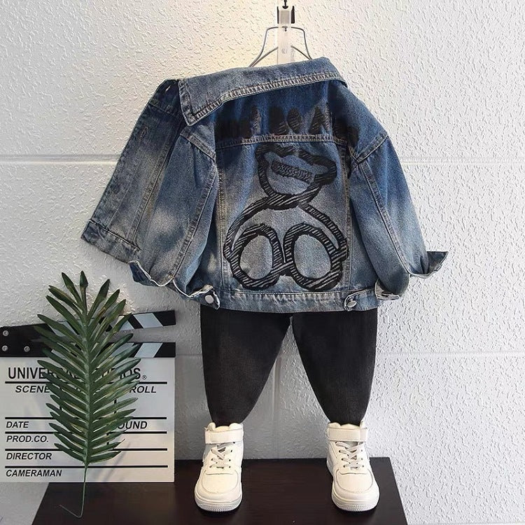 New Boy's Autumn Denim Jacket Western Style Top - Bellarte Enchanté New Boy's Autumn Denim Jacket Western Style Top