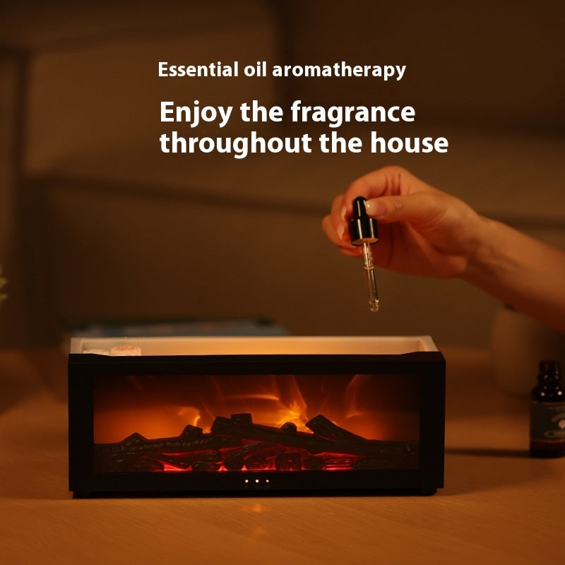 New Flame Aromatherapy Machine Colorful Essential Oil Diffuser Home Large Fog Volume Flame Humidifier 3D Flame Fireplace Machine - Bellarte Enchanté New Flame Aromatherapy Machine Colorful Essential Oil Diffuser Home Large Fog Volume Flame Humidifier 3D Flame Fireplace Machine