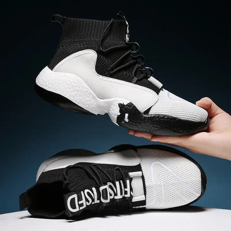 New Flying Knit Socks High-Top Men's Shoes - Bellarte Enchanté New Flying Knit Socks High-Top Men's Shoes