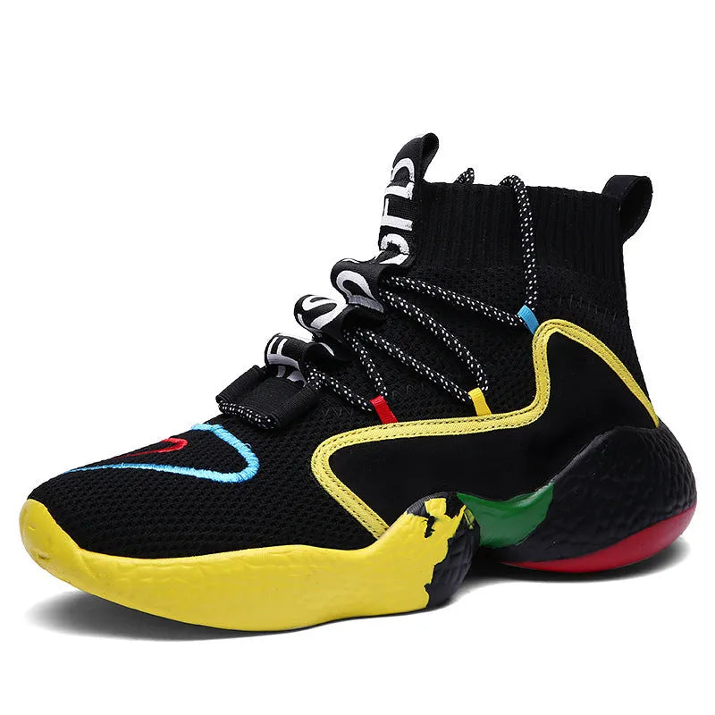 New Flying Knit Socks High-Top Men's Shoes - Bellarte Enchanté New Flying Knit Socks High-Top Men's Shoes