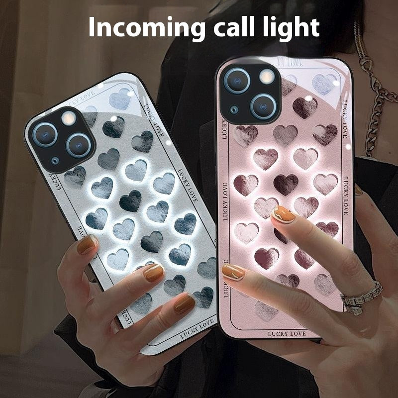New Incoming Light Heart Mobile Phone Shell For Couples - Bellarte Enchanté New Incoming Light Heart Mobile Phone Shell For Couples