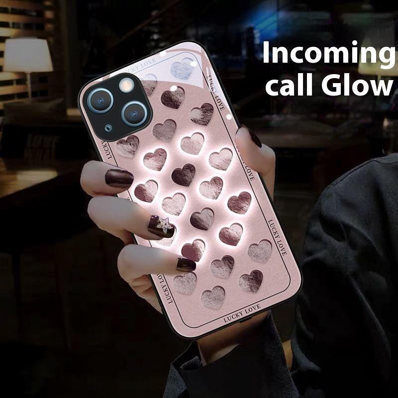 New Incoming Light Heart Mobile Phone Shell For Couples - Bellarte Enchanté New Incoming Light Heart Mobile Phone Shell For Couples