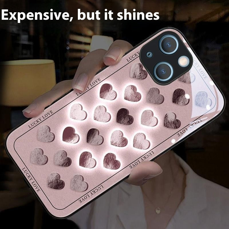 New Incoming Light Heart Mobile Phone Shell For Couples - Bellarte Enchanté New Incoming Light Heart Mobile Phone Shell For Couples