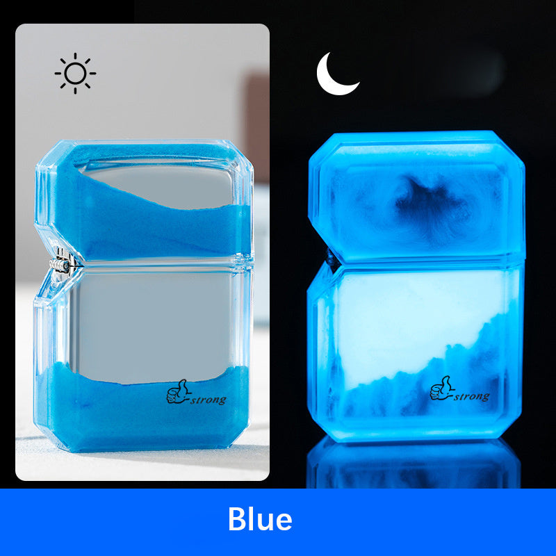 New Luminous Quicksand Windproof Lighter - Bellarte Enchanté New Luminous Quicksand Windproof Lighter