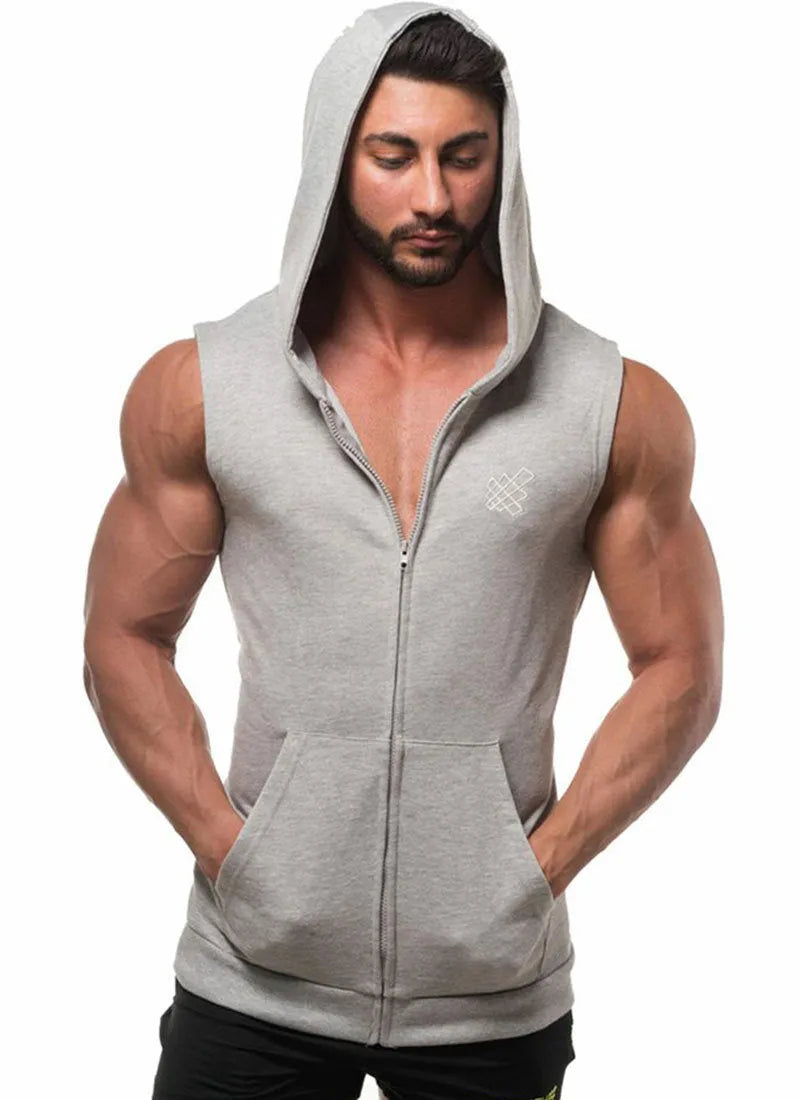 New Men's Zipper Hooded Solid Color Cardigan Sweater - Bellarte Enchanté New Men's Zipper Hooded Solid Color Cardigan Sweater