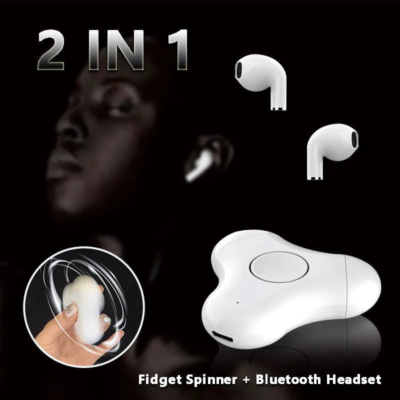 New Multi-Function Headset Fidget Spinner Bluetooth Fingertip Gyro In Ear Bluetooth Headset - Bellarte Enchanté New Multi-Function Headset Fidget Spinner Bluetooth Fingertip Gyro In Ear Bluetooth Headset