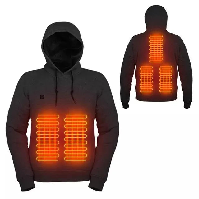 New Outdoor Electric USB Heating Sweaters Hoodies Men Winter Warm Heated Clothes Charging Heat Jacket Sportswear - Bellarte Enchanté New Outdoor Electric USB Heating Sweaters Hoodies Men Winter Warm Heated Clothes Charging Heat Jacket Sportswear