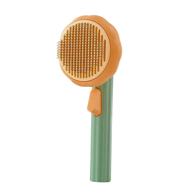 New Pet Cat Brush Hot Selling Hand-held Steel Wire Self-cleaning Comb Looper For Hair Removal - Bellarte Enchanté New Pet Cat Brush Hot Selling Hand-held Steel Wire Self-cleaning Comb Looper For Hair Removal