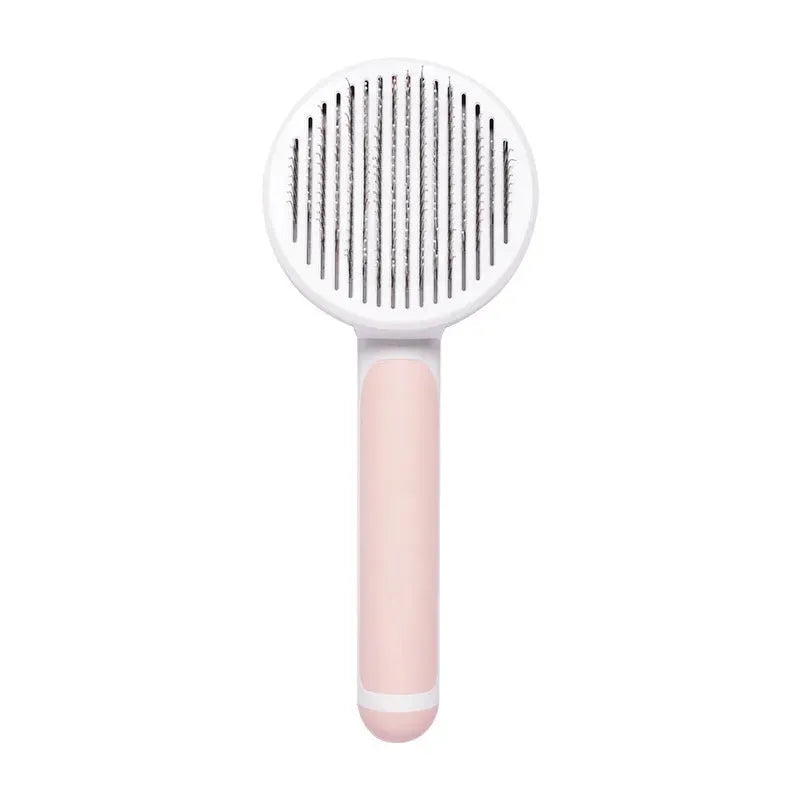 New Pet Cat Brush Hot Selling Hand-held Steel Wire Self-cleaning Comb Looper For Hair Removal - Bellarte Enchanté New Pet Cat Brush Hot Selling Hand-held Steel Wire Self-cleaning Comb Looper For Hair Removal