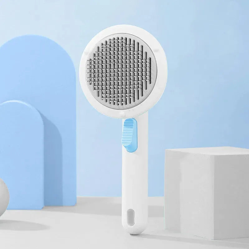 New Pet Cat Brush Hot Selling Hand-held Steel Wire Self-cleaning Comb Looper For Hair Removal - Bellarte Enchanté New Pet Cat Brush Hot Selling Hand-held Steel Wire Self-cleaning Comb Looper For Hair Removal