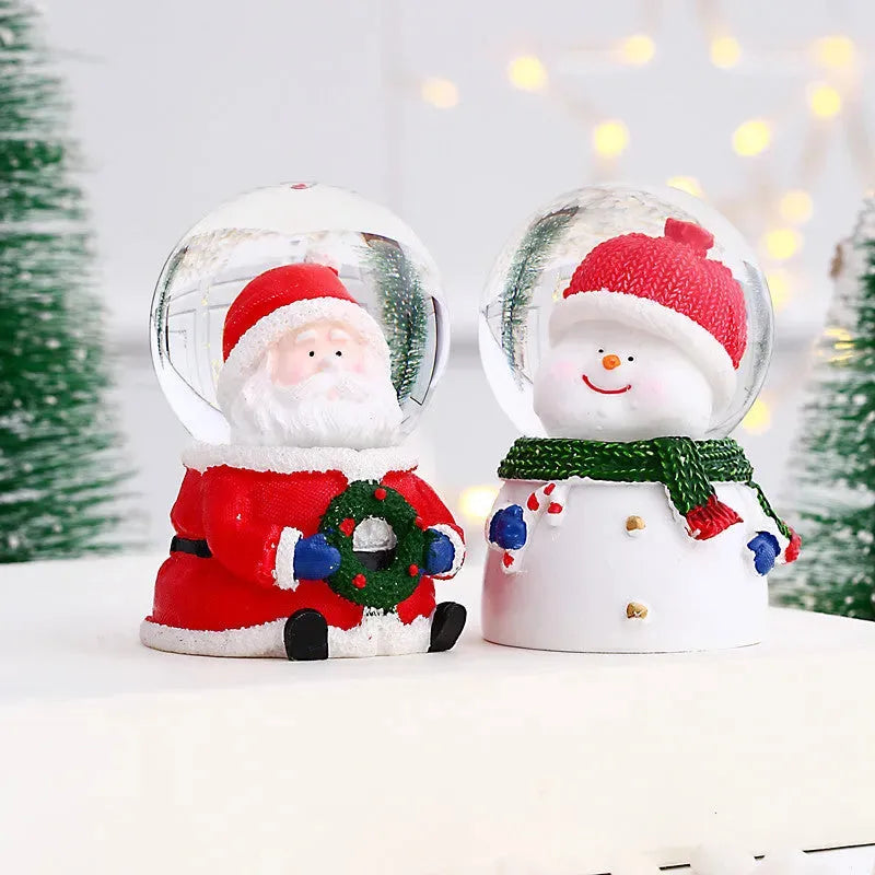 New Santa Claus Crystal Ball With Lights - Bellarte Enchanté New Santa Claus Crystal Ball With Lights
