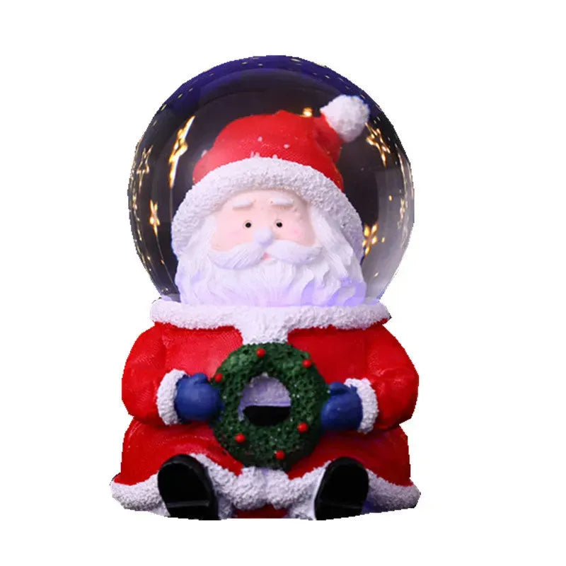 New Santa Claus Crystal Ball With Lights - Bellarte Enchanté New Santa Claus Crystal Ball With Lights