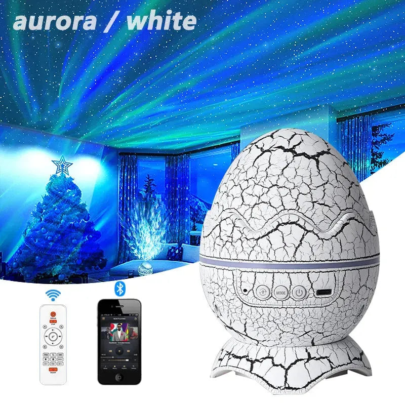 New Star Light Crack Translucent Dinosaur Egg Water Ripple USB Projection Night Light Home Decor - Bellarte Enchanté New Star Light Crack Translucent Dinosaur Egg Water Ripple USB Projection Night Light Home Decor