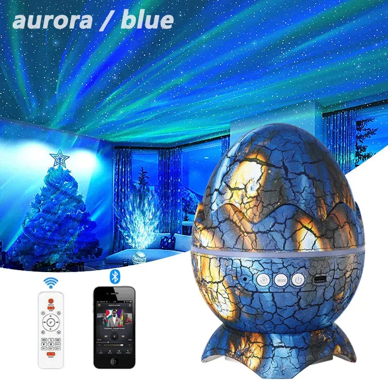 New Star Light Crack Translucent Dinosaur Egg Water Ripple USB Projection Night Light Home Decor - Bellarte Enchanté New Star Light Crack Translucent Dinosaur Egg Water Ripple USB Projection Night Light Home Decor