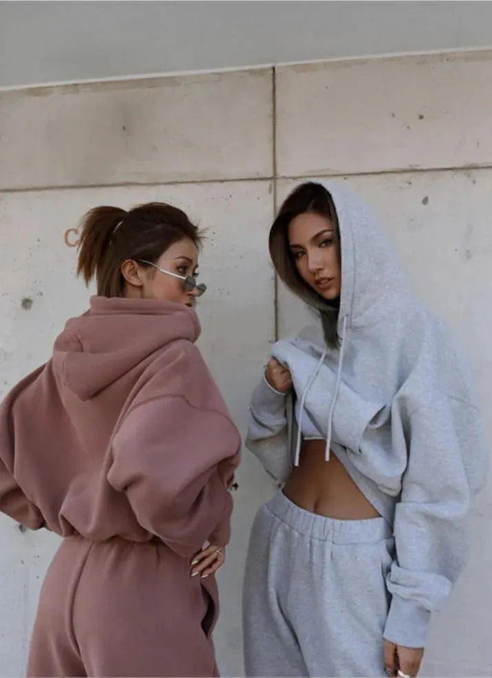 New Style Autumn And Winter Women's New Casual Hoodie Coat Sports Suit - Bellarte Enchanté New Style Autumn And Winter Women's New Casual Hoodie Coat Sports Suit