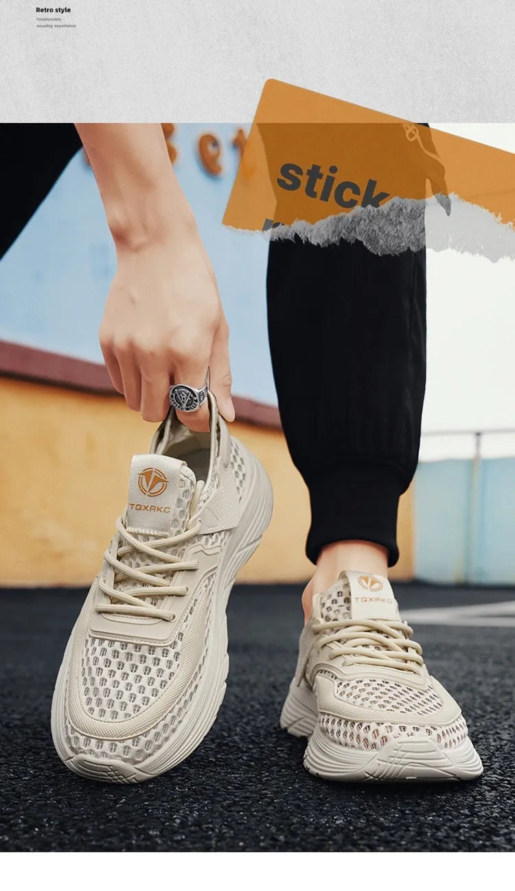 New Summer Mesh Shoes Men's Breathable Lightweight Sneaker - Bellarte Enchanté New Summer Mesh Shoes Men's Breathable Lightweight Sneaker
