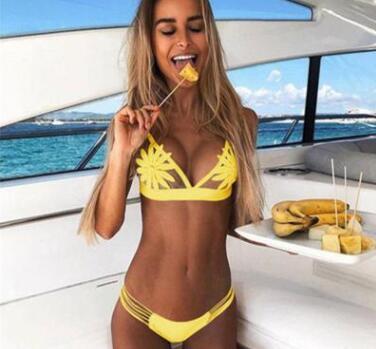 New swimwear solid color knit stitching AliExpress new BIKINI swimsuit bikini swimsuit - Bellarte Enchanté New swimwear solid color knit stitching AliExpress new BIKINI swimsuit bikini swimsuit