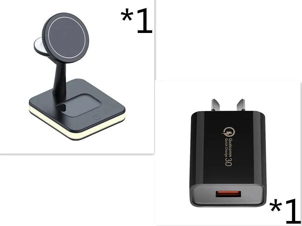New Three-in-one Wireless Charger Magnetic Bracket - Bellarte Enchanté New Three-in-one Wireless Charger Magnetic Bracket