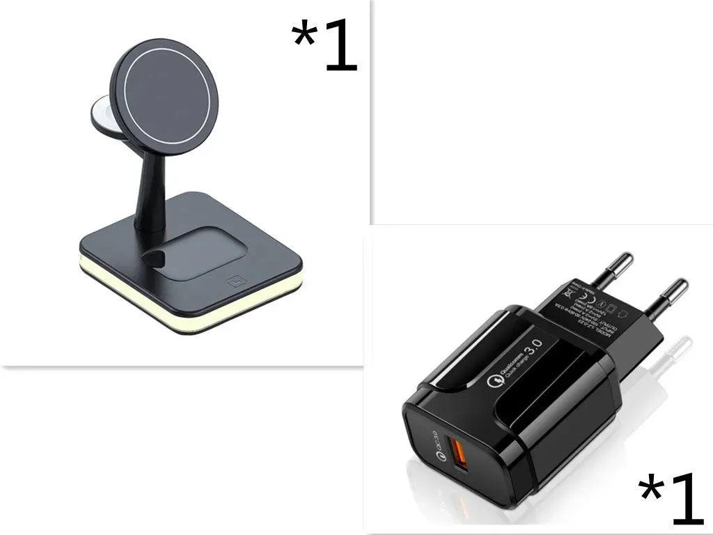 New Three-in-one Wireless Charger Magnetic Bracket - Bellarte Enchanté New Three-in-one Wireless Charger Magnetic Bracket