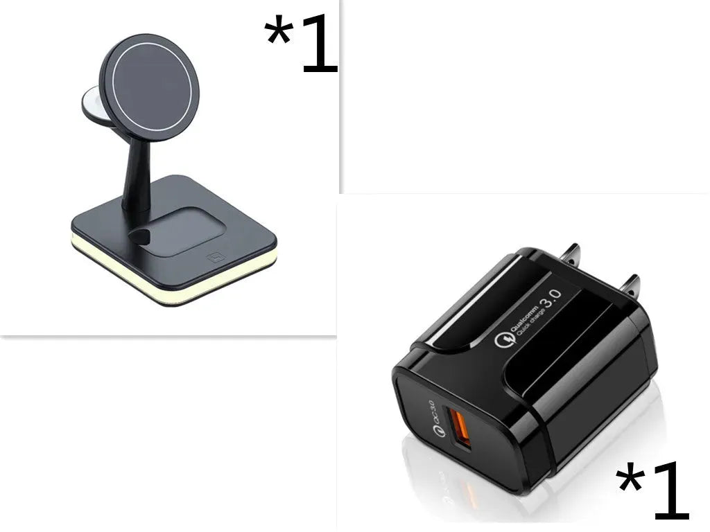 New Three-in-one Wireless Charger Magnetic Bracket - Bellarte Enchanté New Three-in-one Wireless Charger Magnetic Bracket